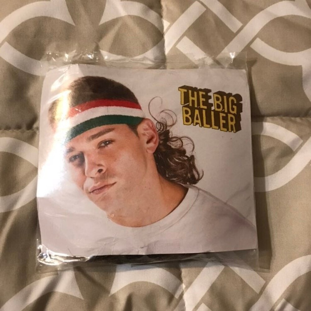 Headband and Mullet Constume Piece